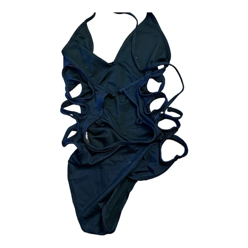 Frederick's of Hollywood Black One Piece Bathing Suit - Picture 5 of 7